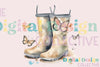 Floral Garden Boots Clipart Bundle