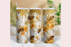 Orange Glitter Honey Bee Tumbler Wrap Bundle