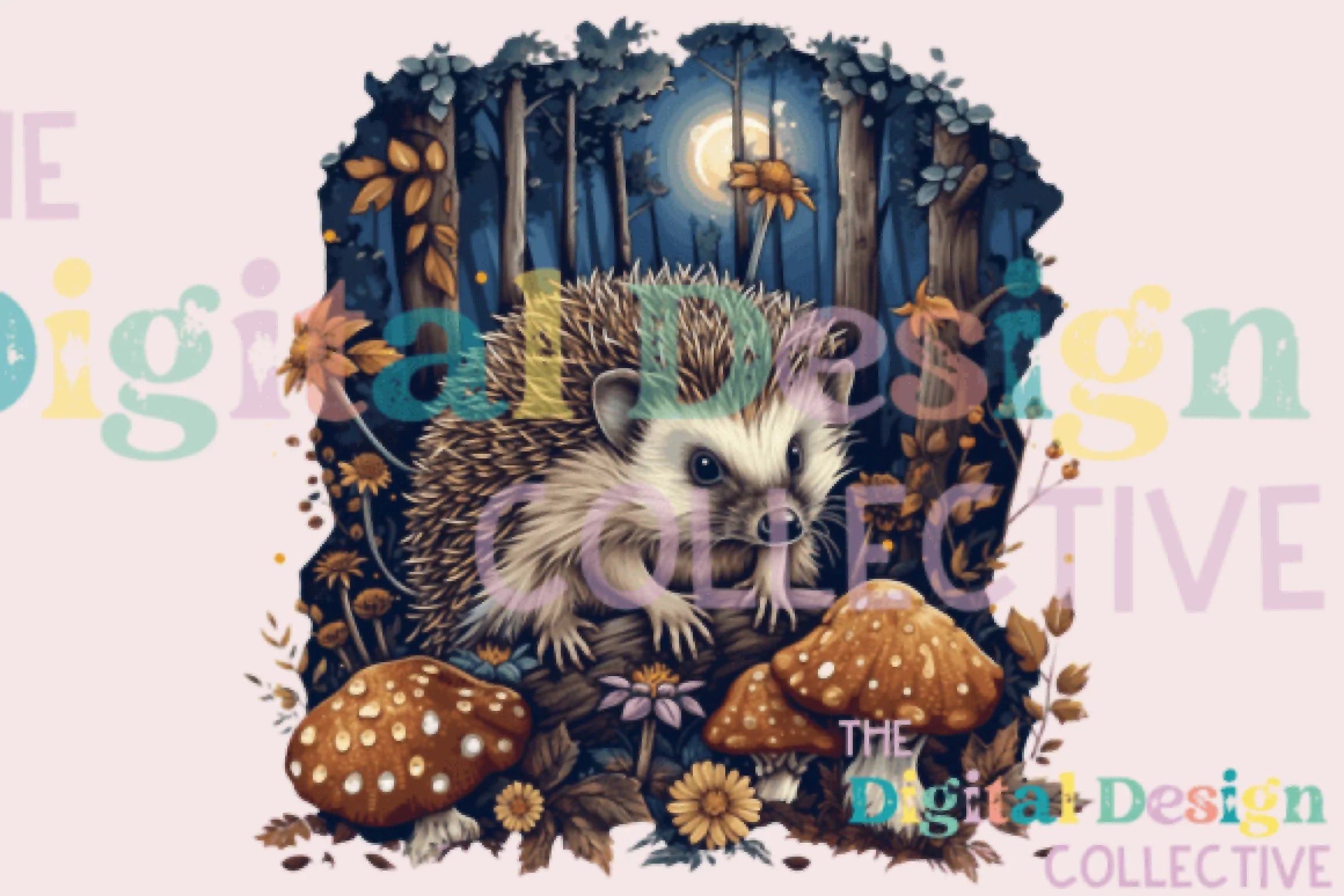 Floral Hedgehog Clipart Bundle - CraftNest - Digital Crafting and Art