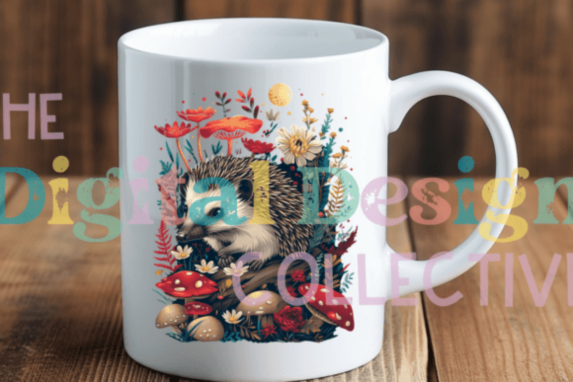 Floral Hedgehog Clipart Bundle - CraftNest - Digital Crafting and Art