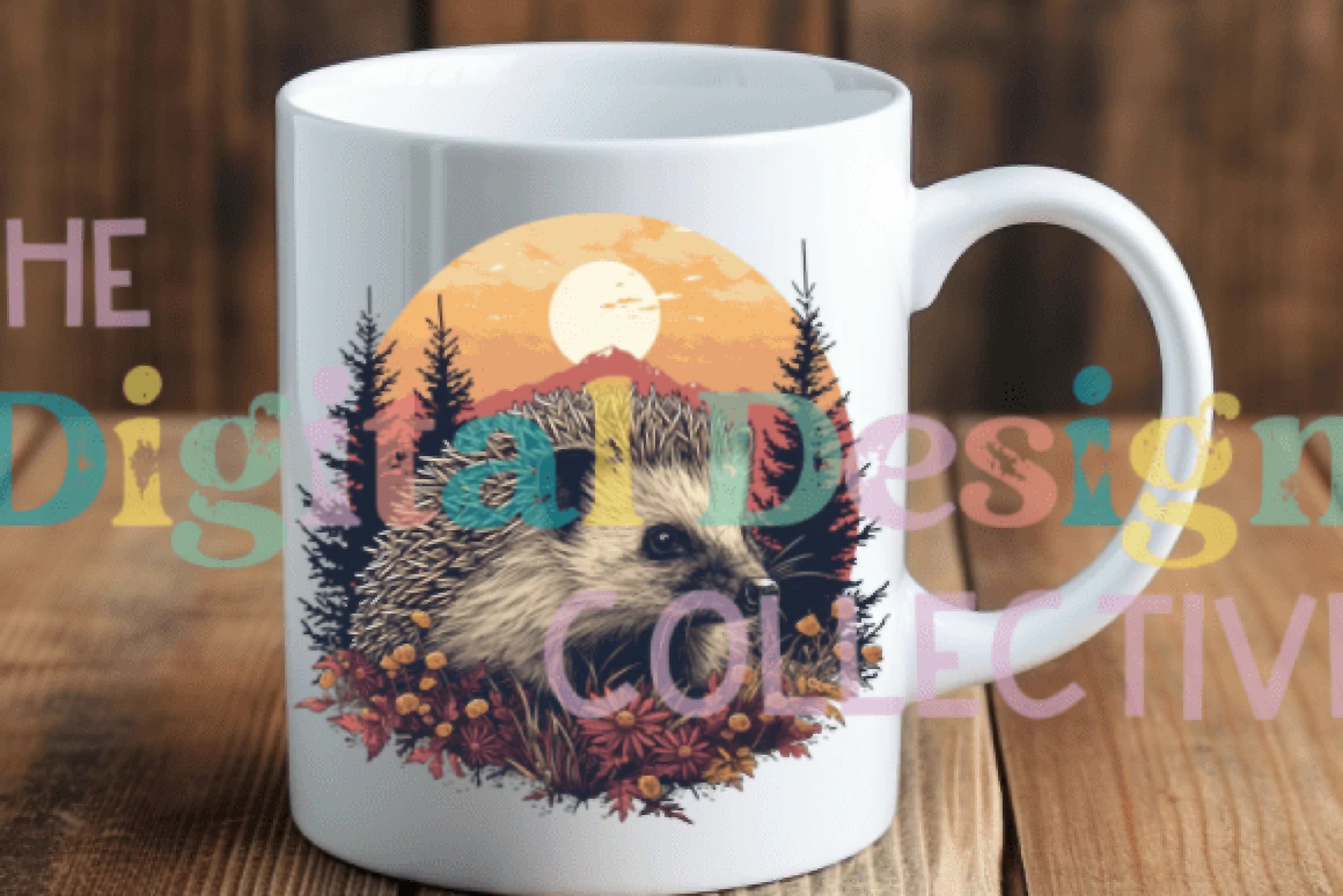 Floral Hedgehog Clipart Bundle - CraftNest - Digital Crafting and Art