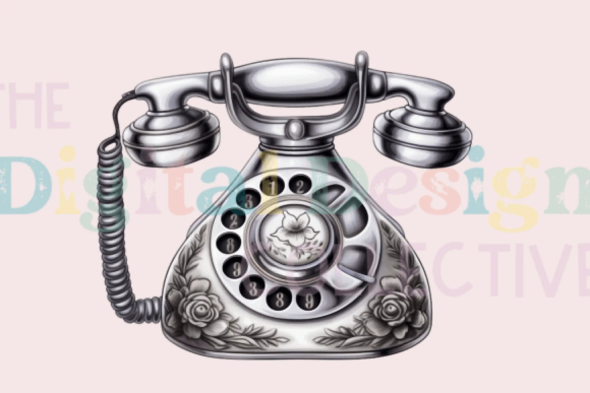 Vintage Floral Phone Illustration Clipart Bundle - CraftNest - Digital Crafting and Art