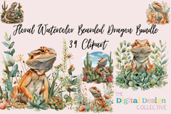 Bearded Dragon Art Clipart Bundle - CraftNest - Digital Crafting and Art