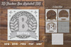 Floral Alphabet Shadow Box - Letter B Clipart Bundle