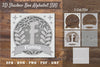 Floral Alphabet Shadow Box - Letter F Clipart Bundle