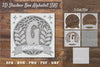 Floral Alphabet Shadow Box - Letter G Clipart Bundle