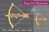 Floral Arrow Laser Cut Decoration Clipart Bundle