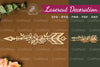 Floral Arrow Laser Cut Decoration Clipart Bundle
