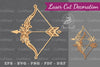 Floral Arrow Laser Cut Decoration Clipart Bundle