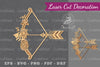 Floral Arrow Laser Cut Decoration Clipart Bundle