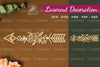 Floral Arrow Laser Cut Decoration Clipart Bundle