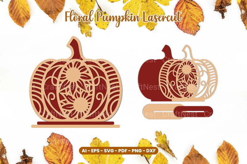 Floral Autumn Lasercut SVG Bundle - CraftNest - Digital Crafting and Art