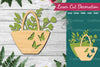 Floral Bag Laser Cut Decoration Clipart Bundle