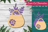 Floral Bag Laser Cut Decoration Clipart Bundle