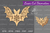 Floral Bat Laser Cut Decoration Clipart Bundle