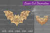 Floral Bat Laser Cut Decoration Clipart Bundle