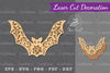 Floral Bat Laser Cut Decoration Clipart Bundle