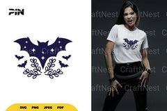 Floral Bat SVG Bundle - CraftNest - Digital Crafting and Art