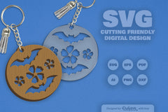 Floral Bats Halloween Clipart SVG Bundle - CraftNest - Digital Crafting and Art