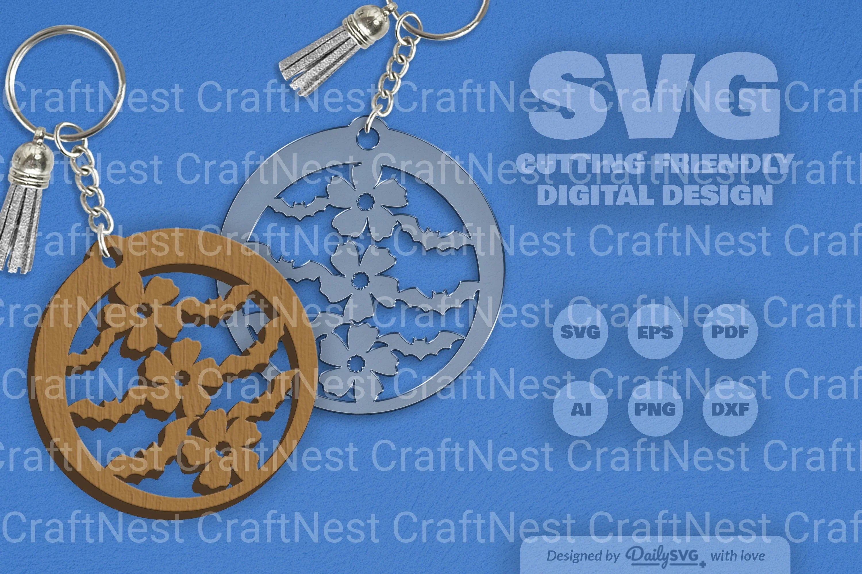 Floral Bats Halloween SVG Bundle