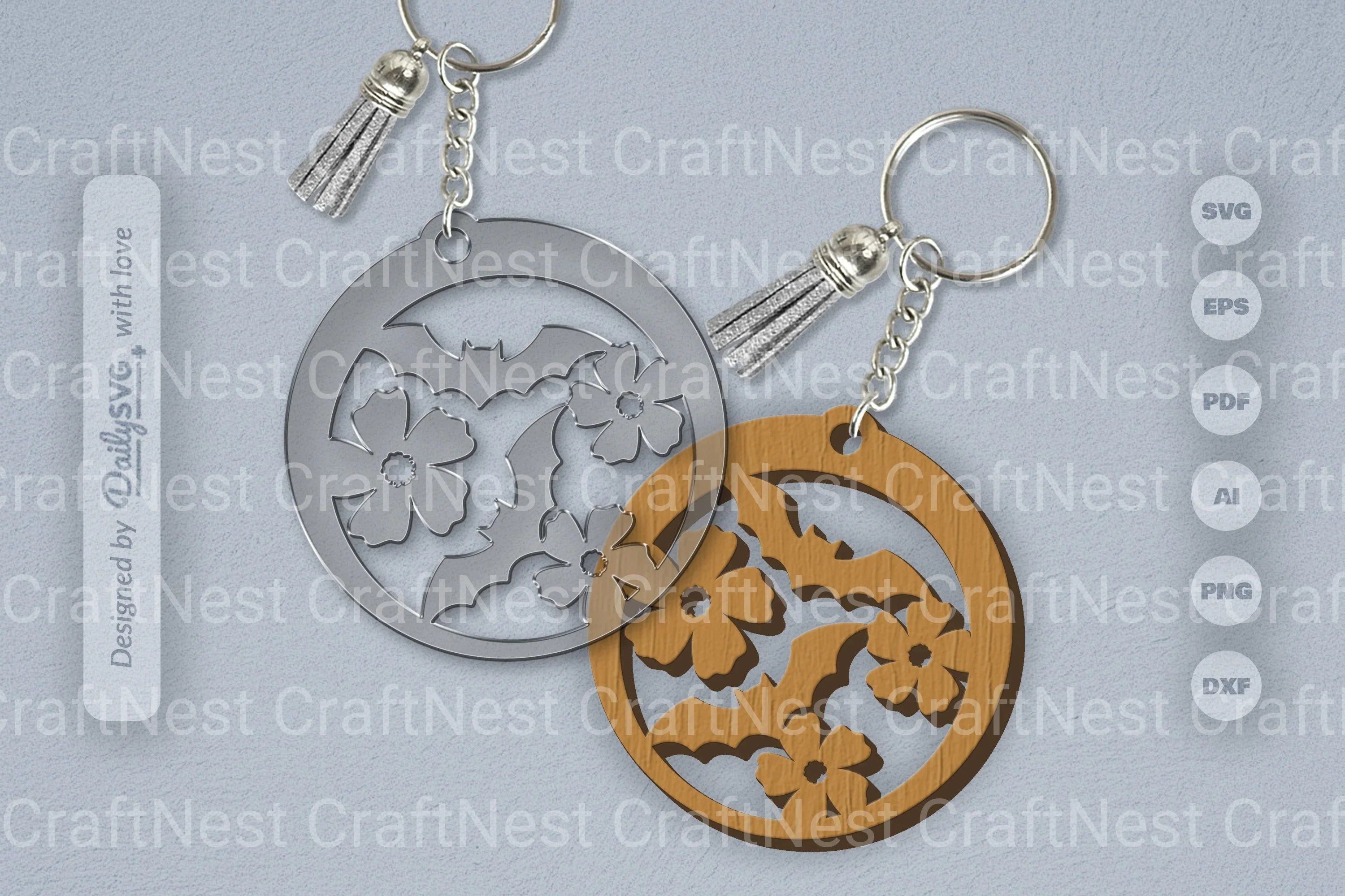 Floral Bats Halloween SVG Bundle