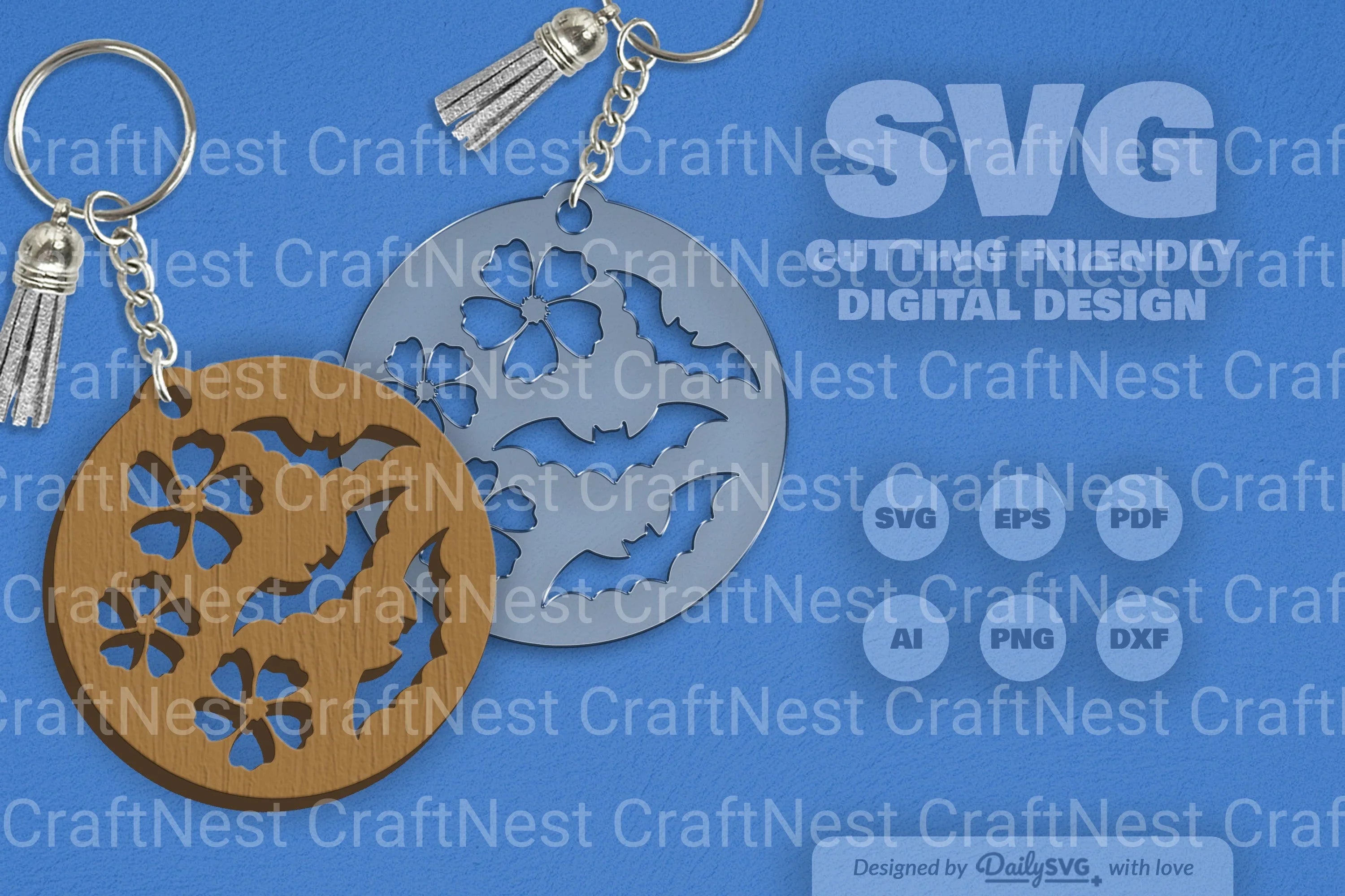 Floral Bats Halloween SVG Bundle