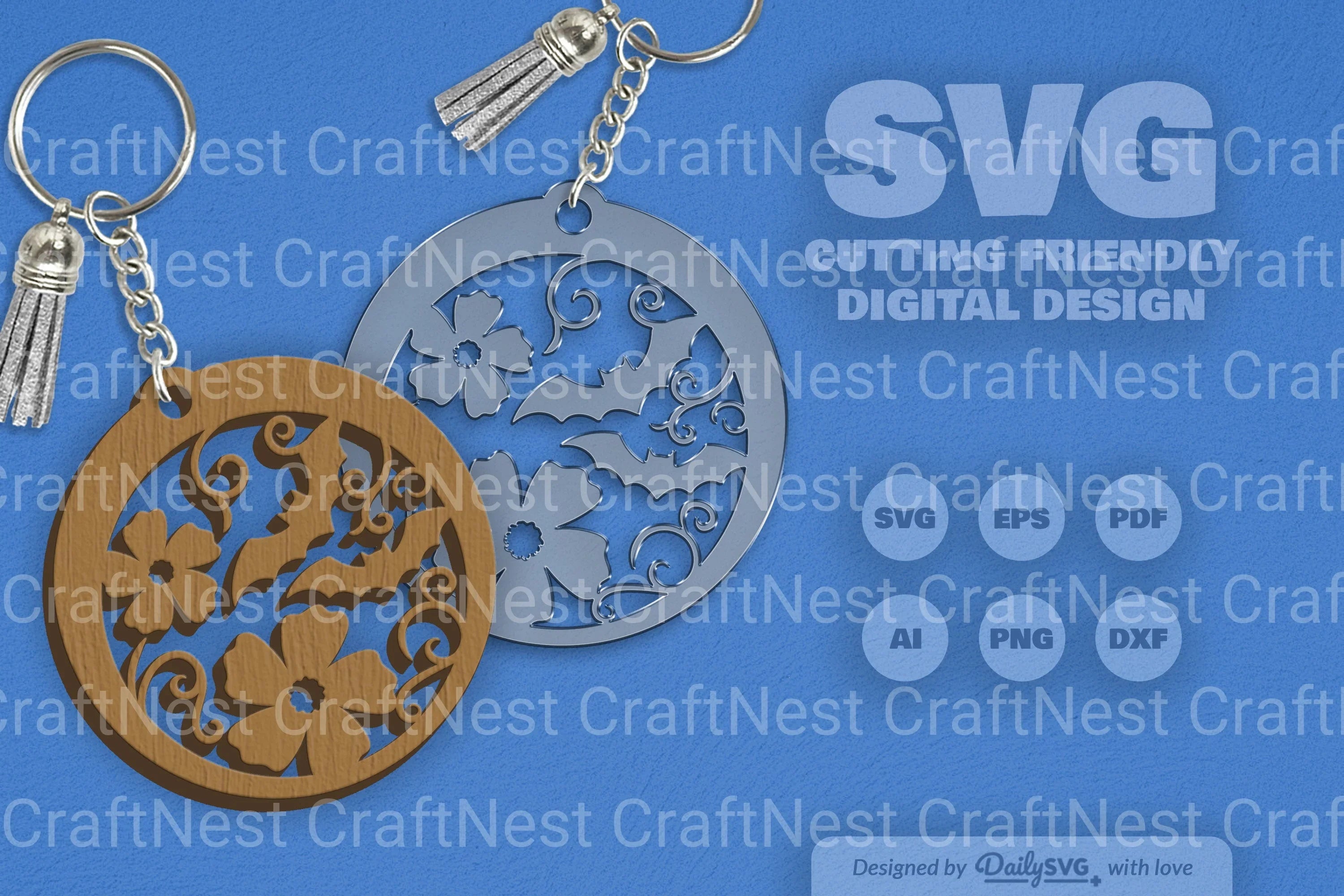 Floral Bats Halloween SVG Bundle