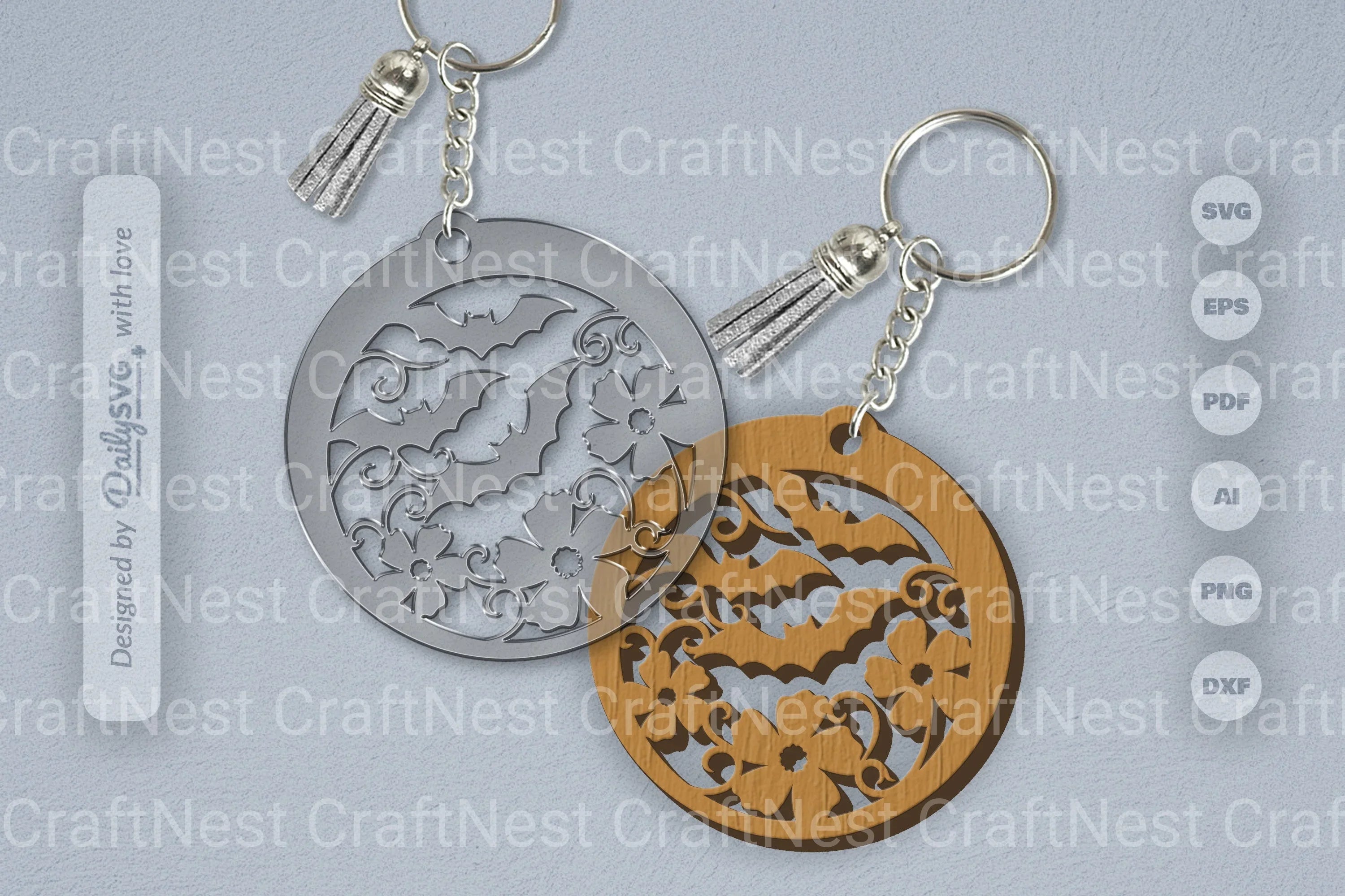 Floral Bats Halloween SVG Bundle