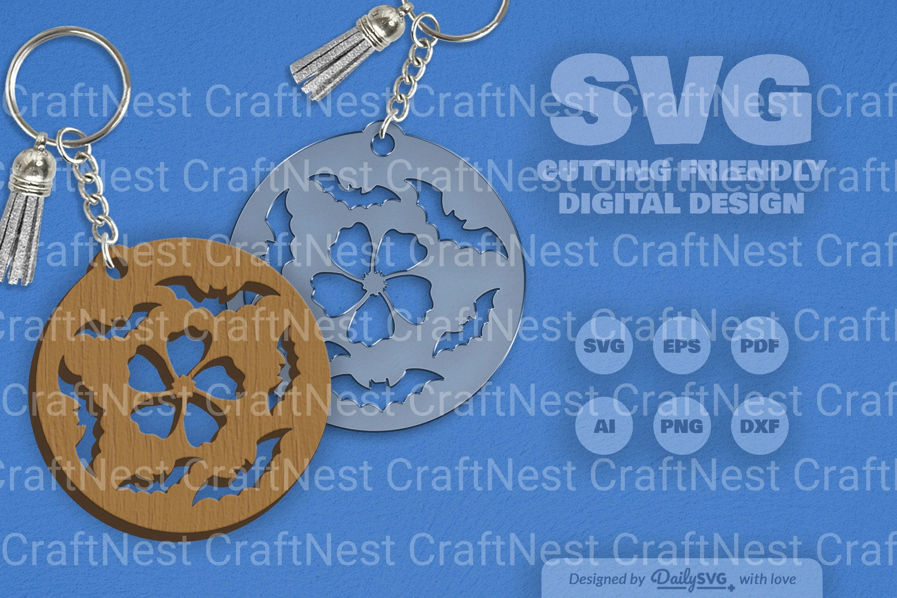 Floral Bats Halloween SVG Bundle