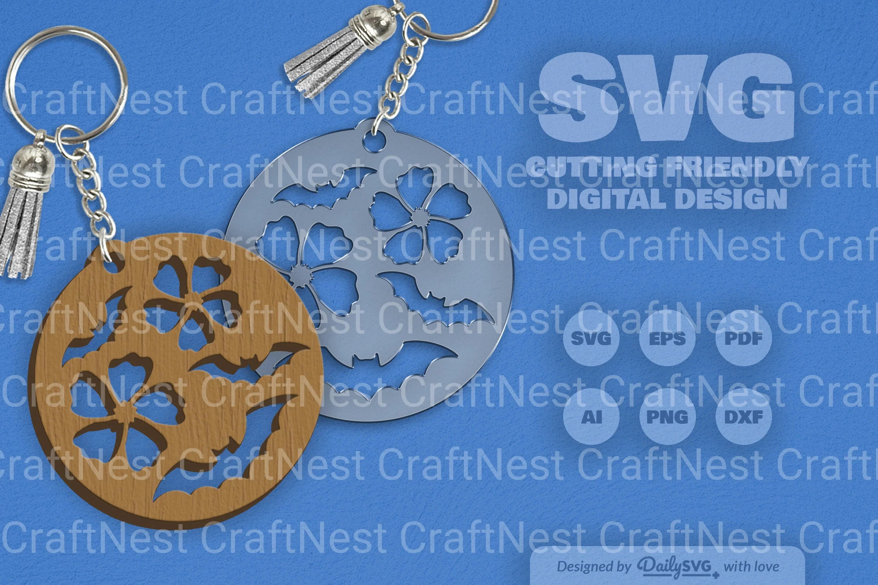 Floral Bats Halloween SVG Bundle