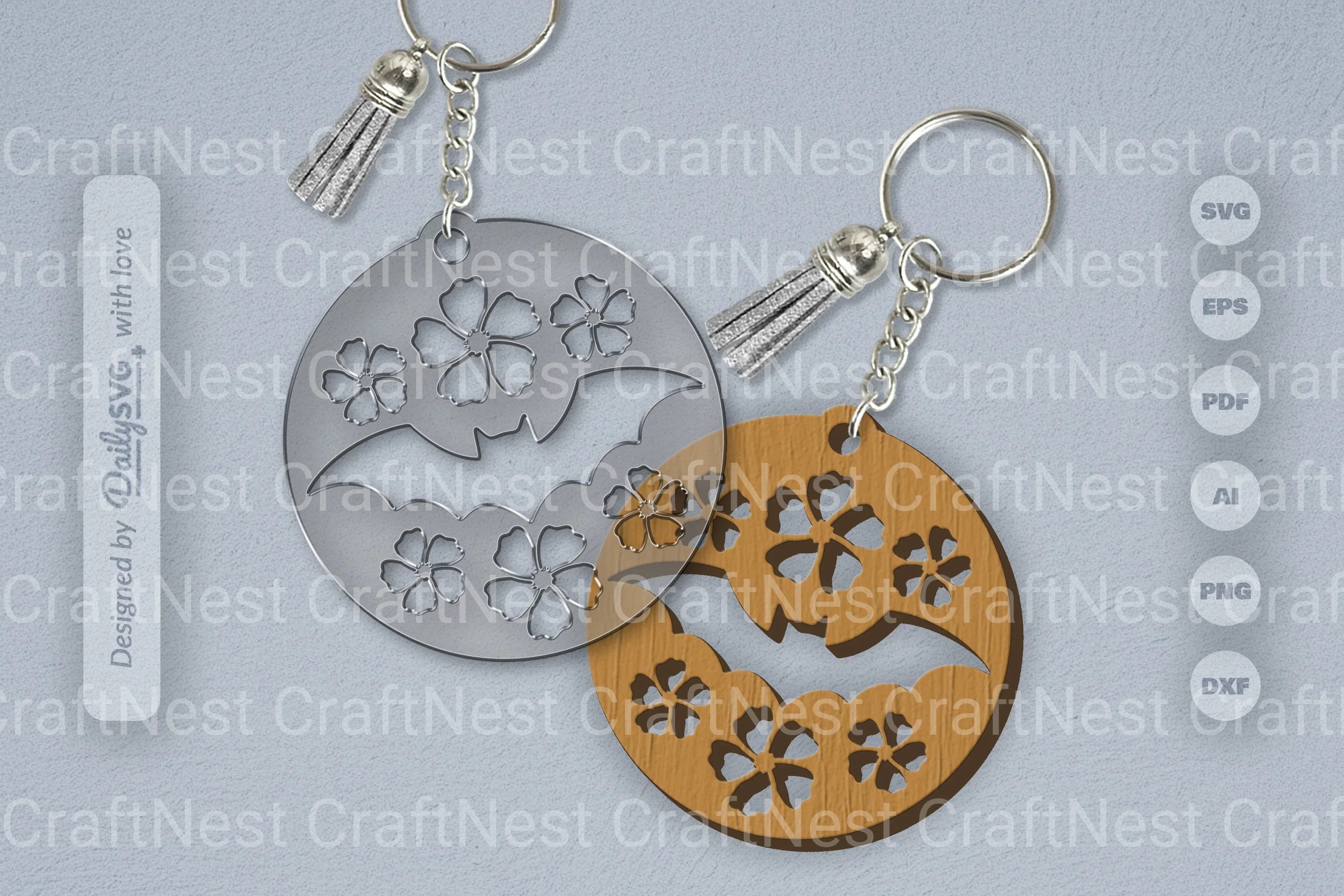 Floral Bats Halloween SVG Bundle