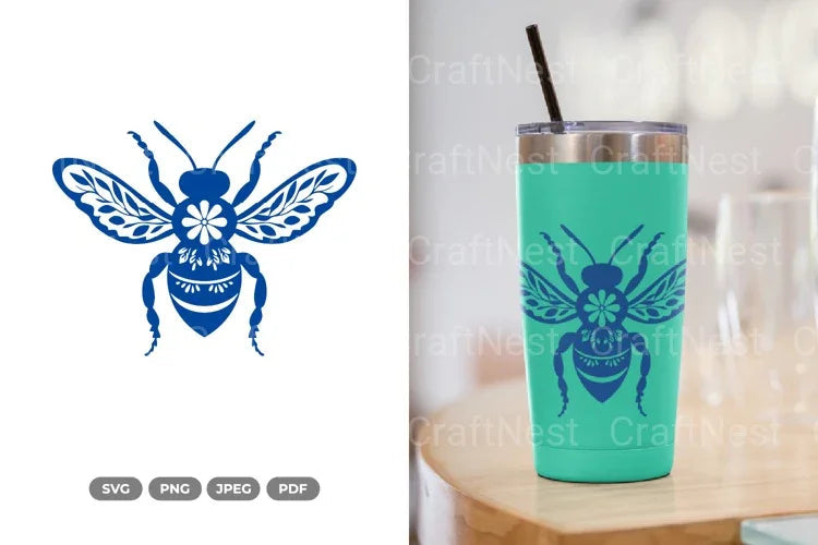 Floral Bee Spring SVG Bundle - CraftNest - Digital Crafting and Art