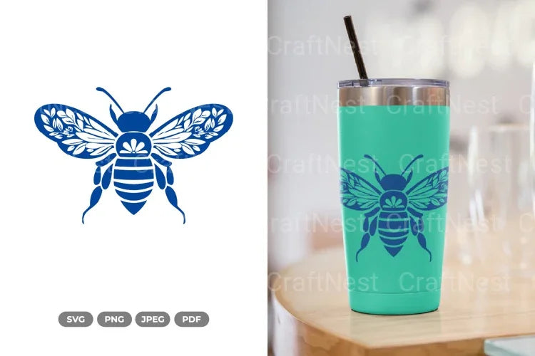 Floral Bee Spring SVG Bundle - CraftNest - Digital Crafting and Art