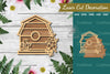 Floral Birdhouse Laser Cut Decoration Clipart Bundle