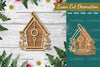Floral Birdhouse Laser Cut Decoration Clipart Bundle