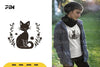 Floral Black Cat Halloween SVG Bundle