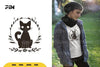 Floral Black Cat Halloween SVG Bundle