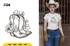 Floral Boots SVG Bundle - CraftNest - Digital Crafting and Art