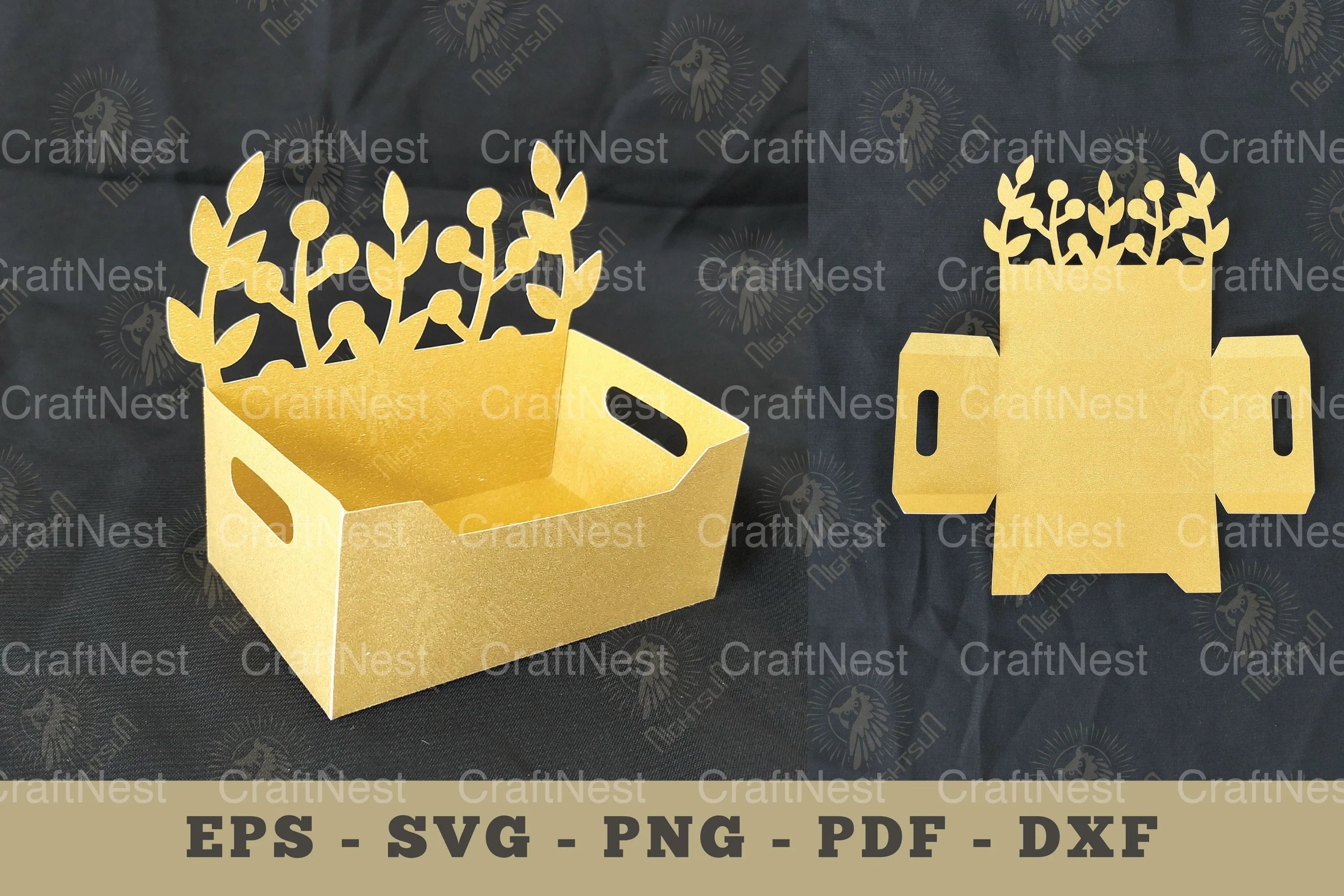Floral Box Display Papercut Craft Bundle - CraftNest - Digital Crafting and Art