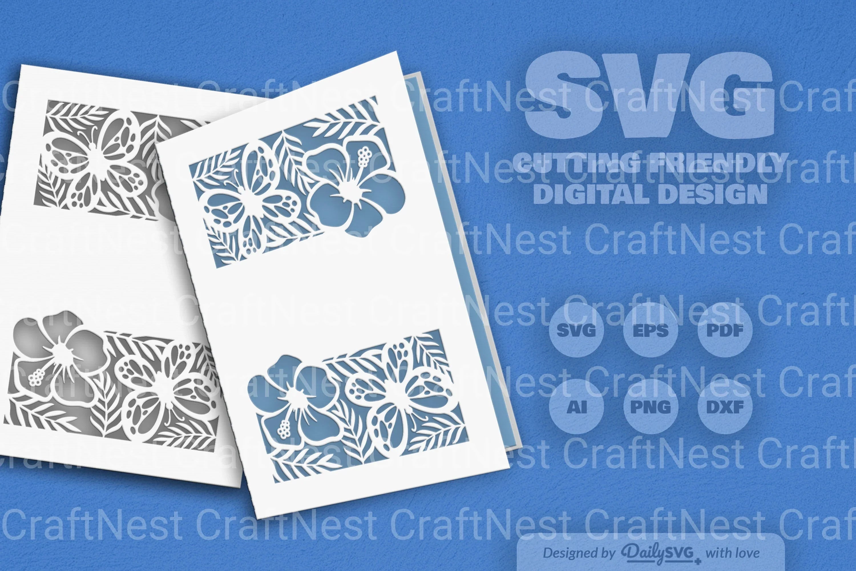 Floral Butterfly SVG Bundle