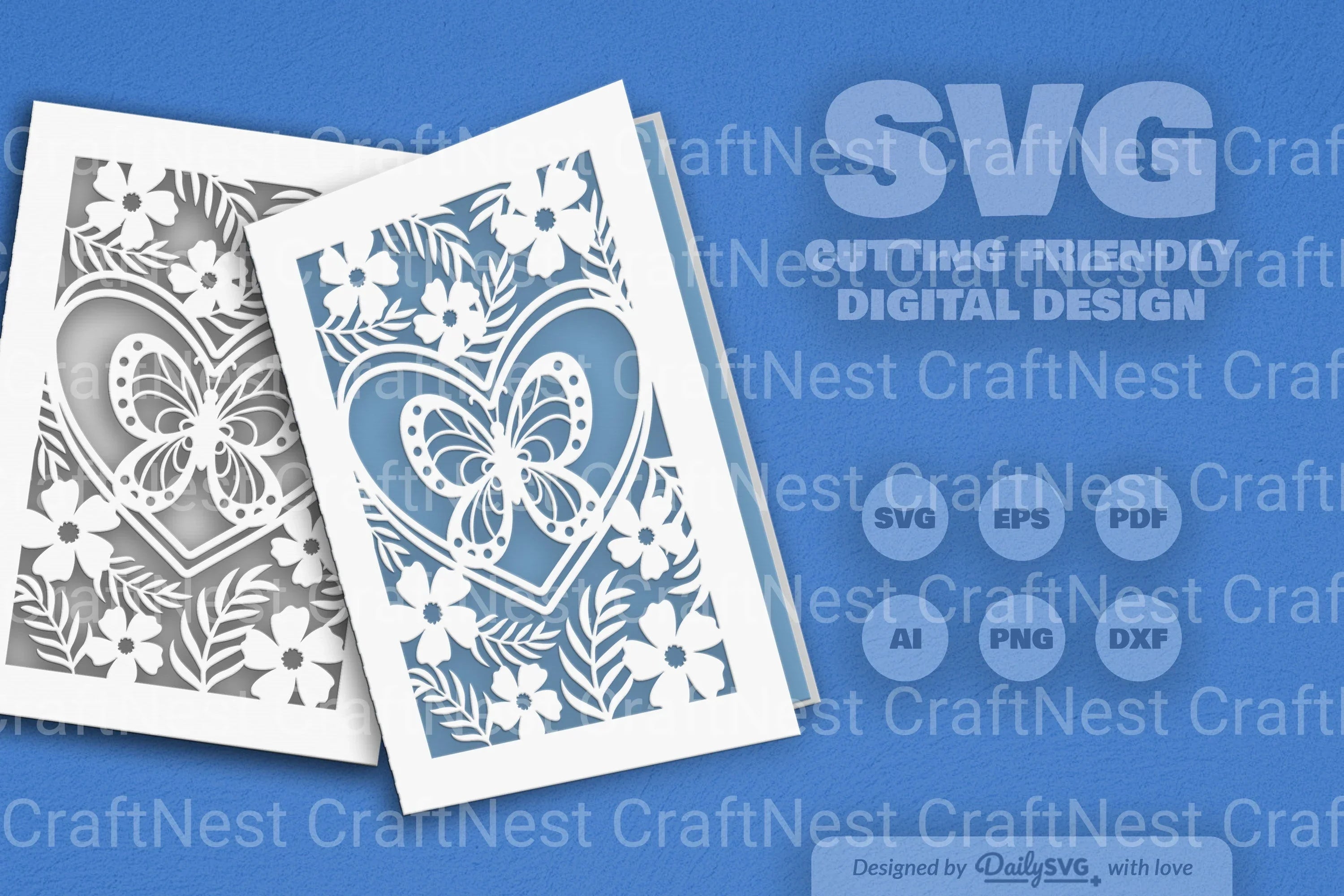 Floral Butterfly SVG Bundle