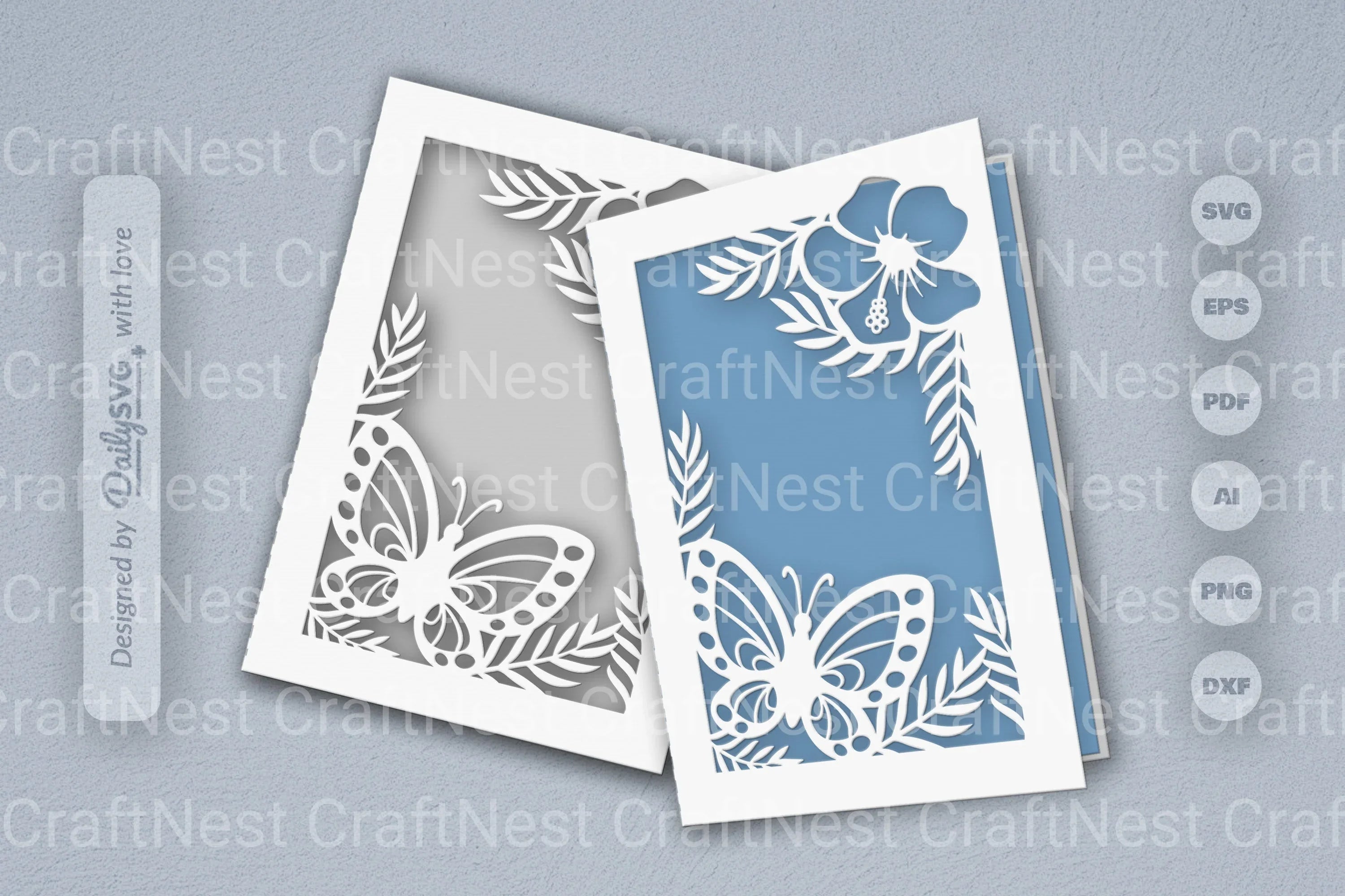 Floral Butterfly SVG Bundle