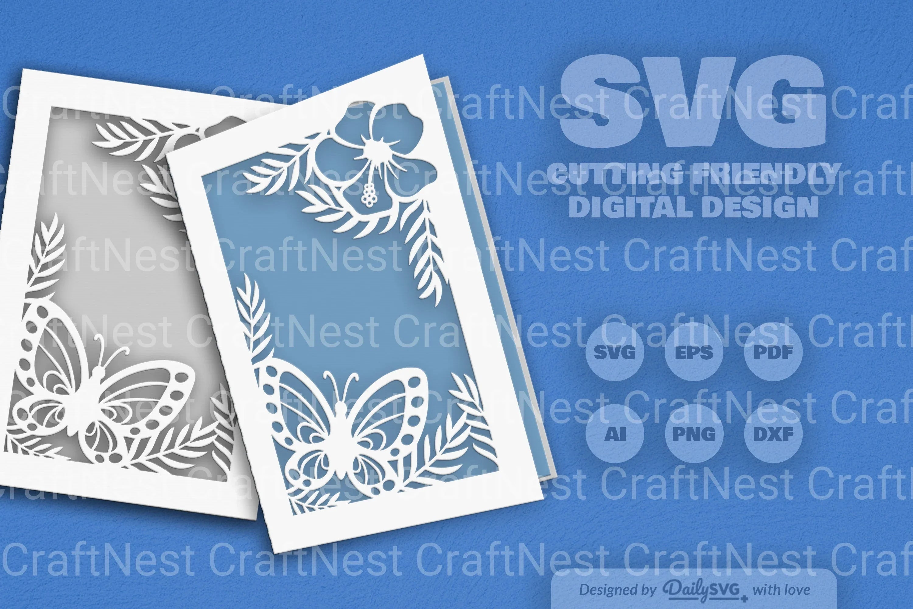 Floral Butterfly SVG Bundle