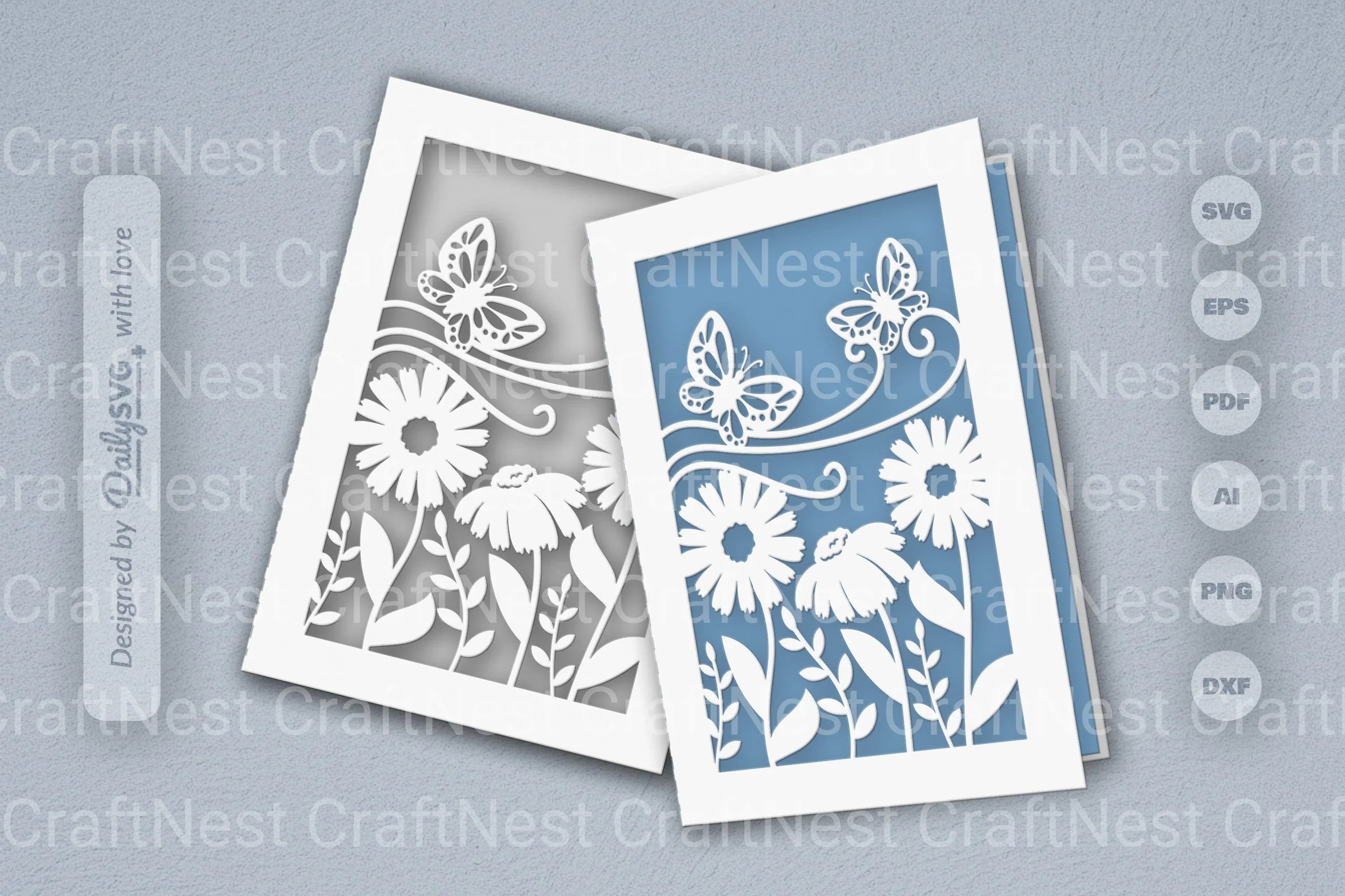 Floral Butterfly SVG Bundle
