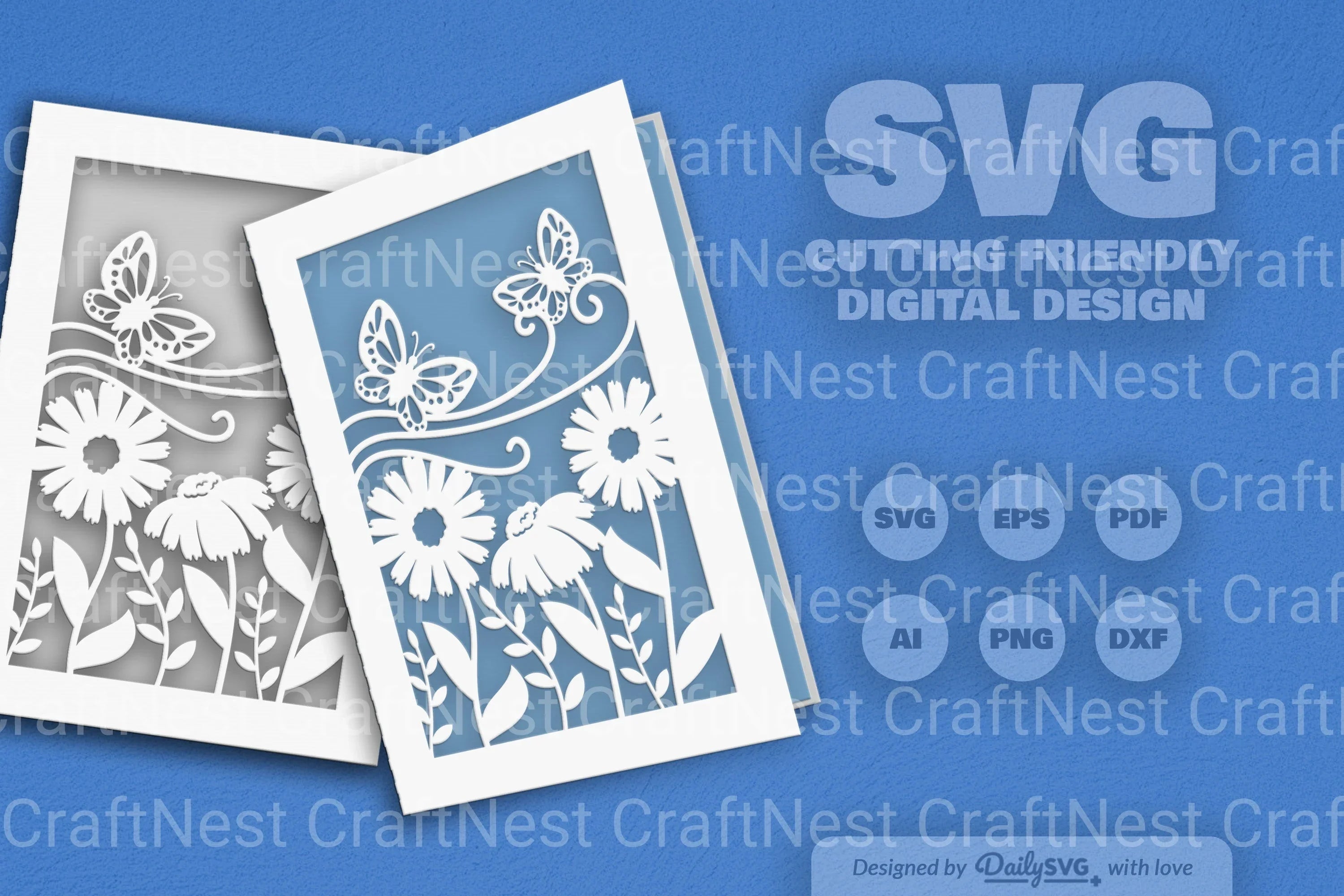 Floral Butterfly SVG Bundle