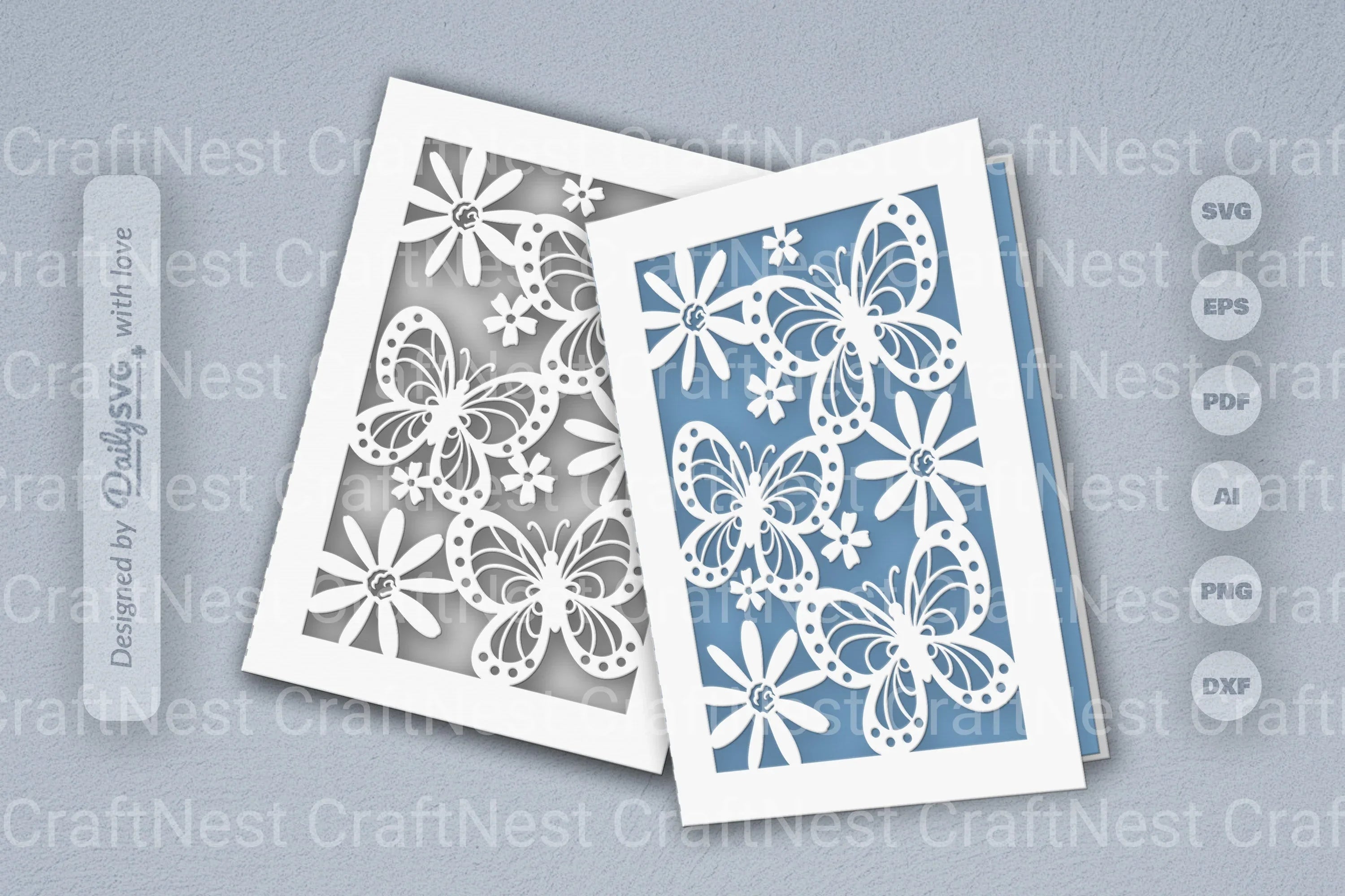 Floral Butterfly SVG Bundle