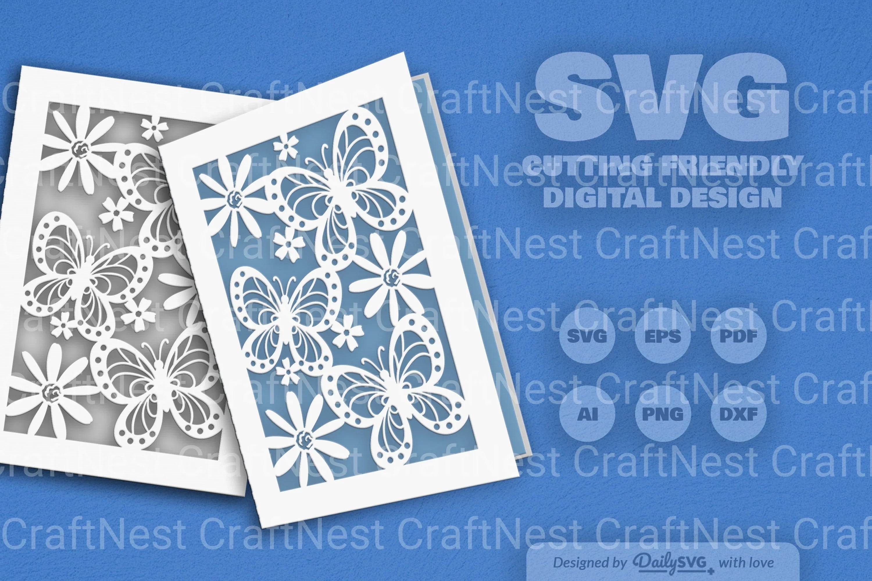 Floral Butterfly SVG Bundle