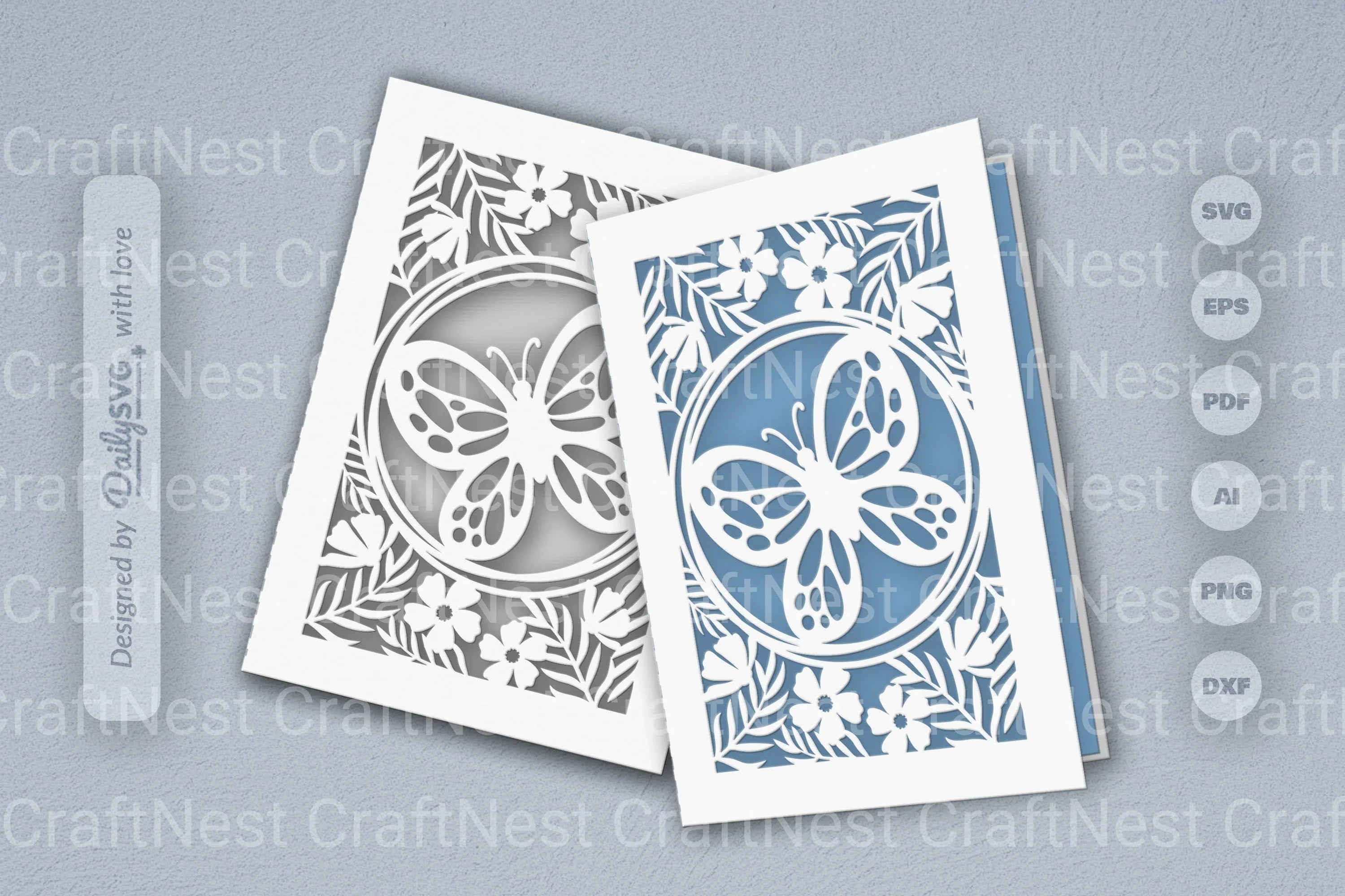 Floral Butterfly SVG Bundle