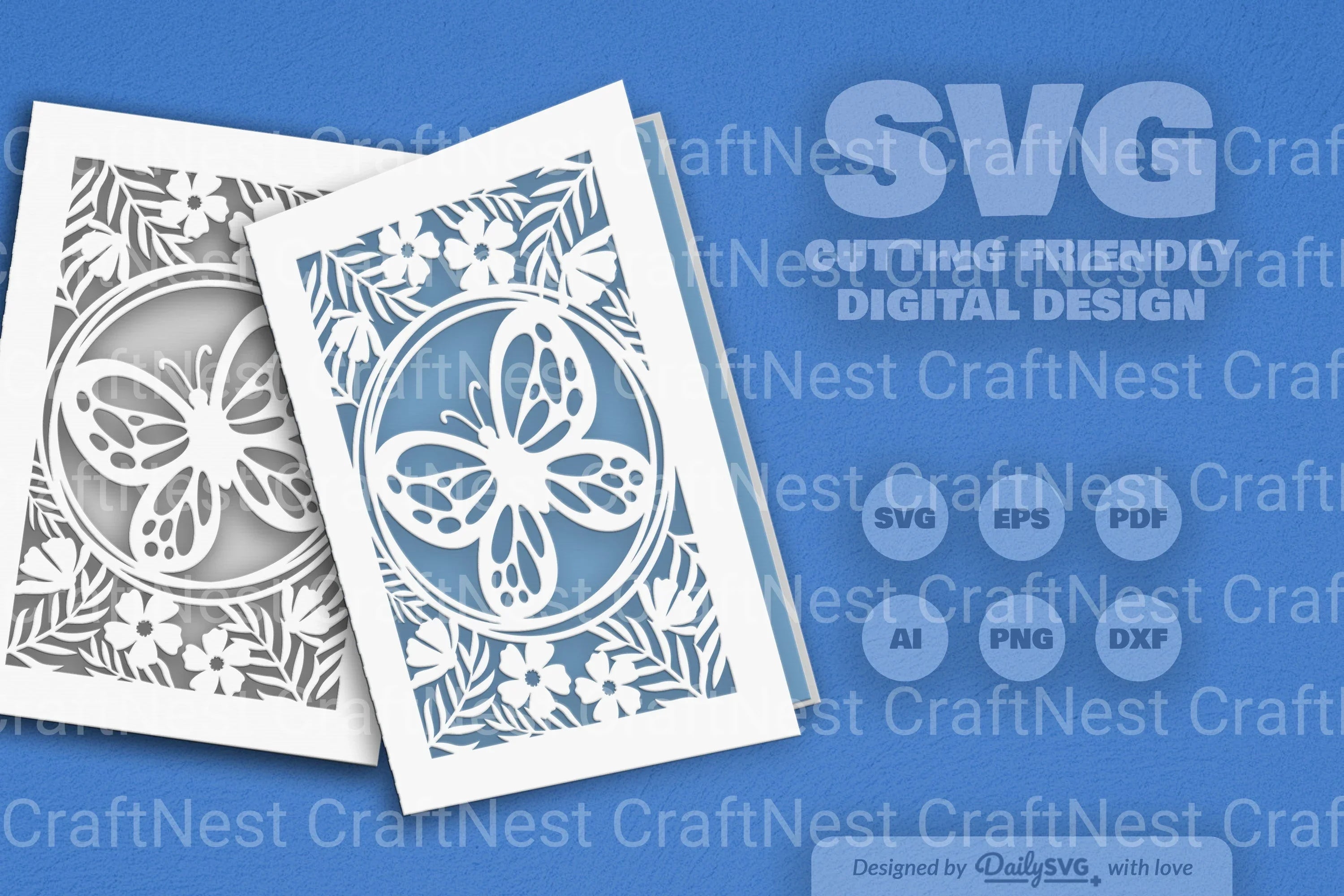 Floral Butterfly SVG Bundle
