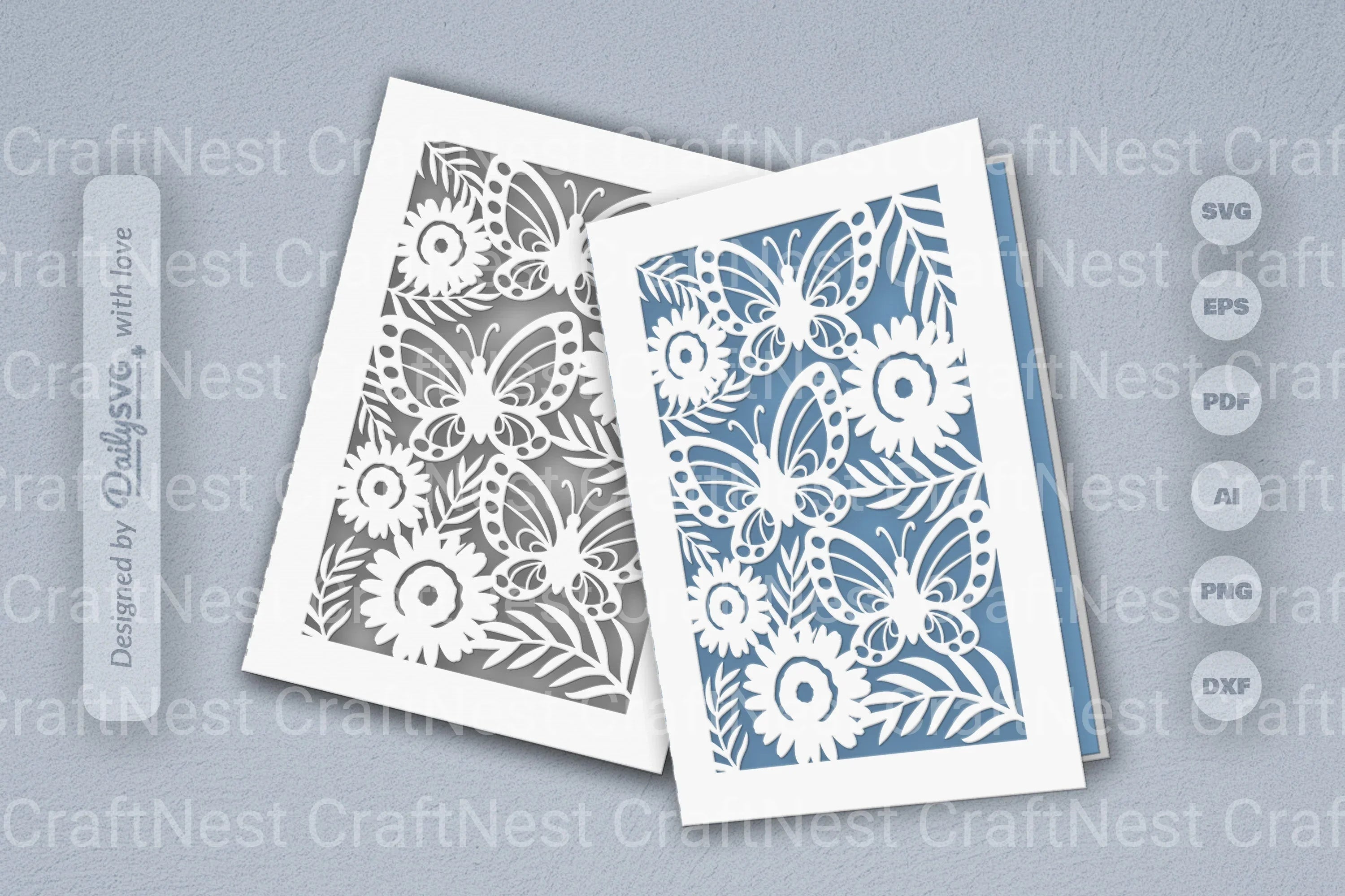 Floral Butterfly SVG Bundle